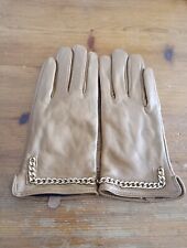 Ladies Tan Leather Primark Gloves Size Medium