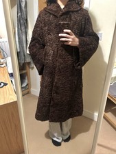 Vintage Real Genuine Persian Lamb Fur Full Length Coat
