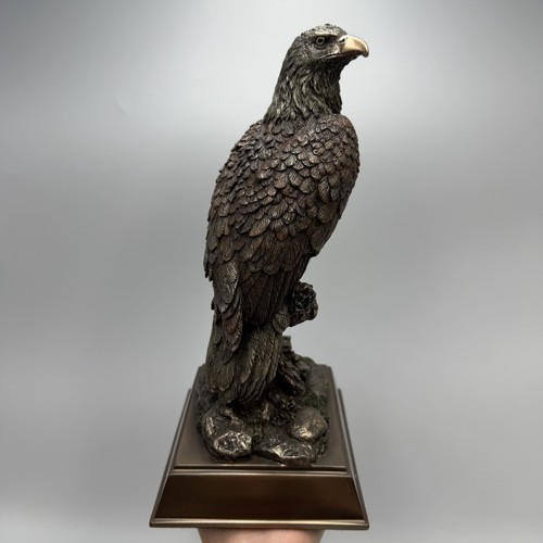 Bronze finish eagle statue - finish,