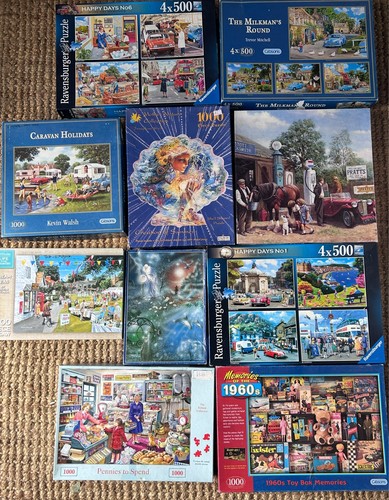 Job lot jigsaw puzzles - job,