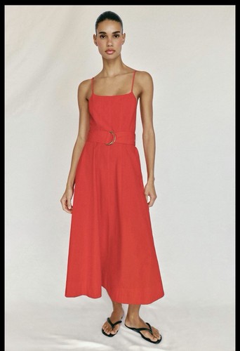 Zara women poplin dress 100 - poplin, 100%