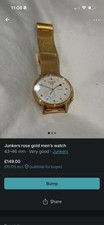 Junkers rose gold men's watch