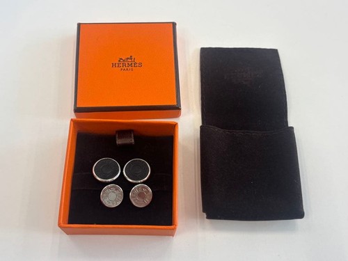 Hermes cufflinks black - hermes, and