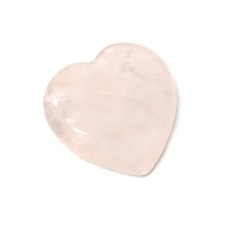 Flat Heart Palm Stone Pink