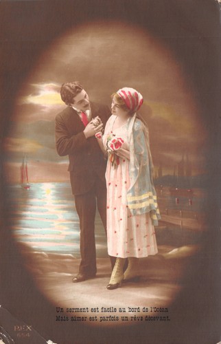 World war romatic - world, postcard