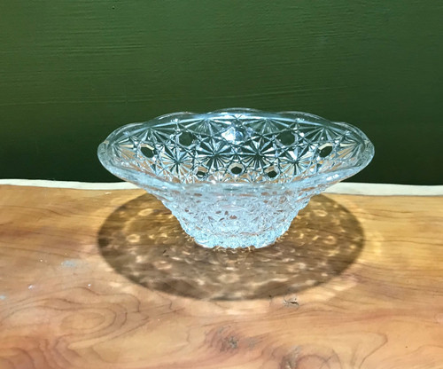 Vintage pressed clear - vintage, glass