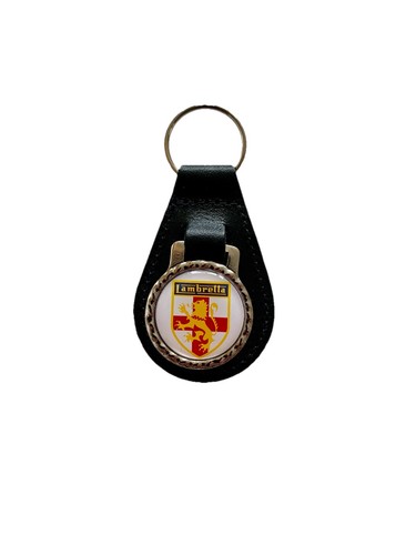 Black leather keyring fob - , keyring/