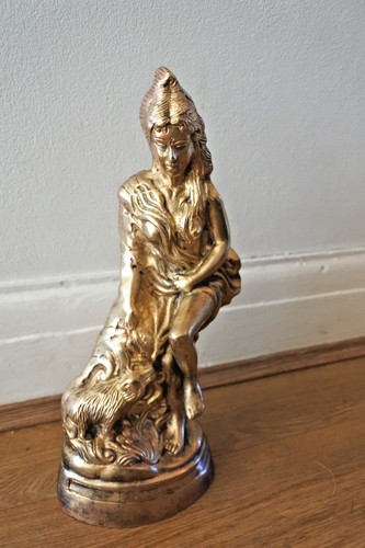 Vintage indian brass goddess - indian,
