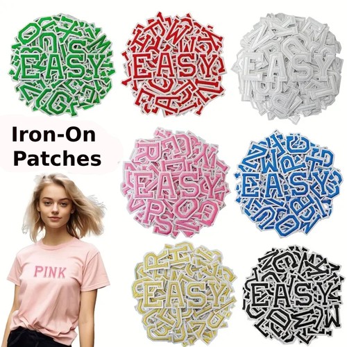 Letter patches embroidered - patches,