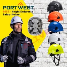 Portwest PS53 Height Endurance Safety Helmet Scaffolding Climbing ABS Hard Hat