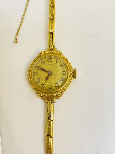 Gold wristwatch ladies - ladies, 14