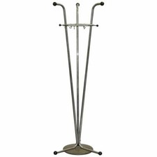 ORIGINAL MILITARY STEEL INDUSTRIAL 1930'S ATOMIC COAT RACK HAT STAND ART DECO