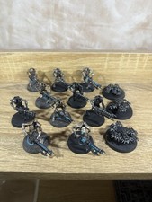 Warhammer 40K Necron warriors and scarab swarms