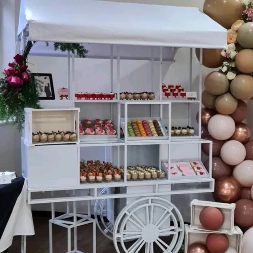 Chanel sweet cart white flower - cart,