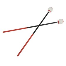 2-Pack Marimba Mallets Glazed Appearance Soft Playing For Bass Percussion