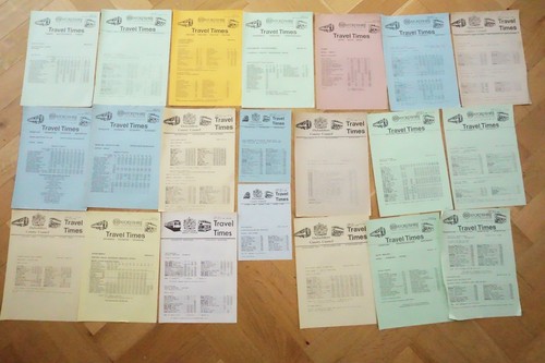 1980s oxford bus timetable - 1980s,
