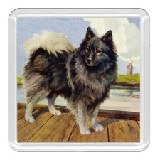 Keeshond Dog Acrylic Coaster