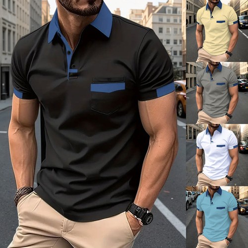 2025 mens shirts colorblock - 2025,
