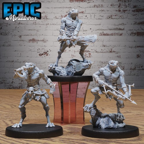 Frog folk hunter set 28mm - frog, |