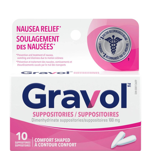 Gravol adult suppositories - adult,