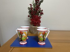 4 Clarice Cliff Style Art Deco SUN BURST From Past Times