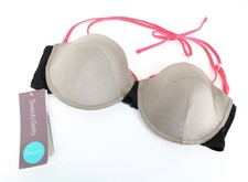 SWEATY BETTY Meiko Women's Swimwear L Bikini Top Underwired Halter Stretch Fit *