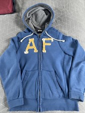 Abercrombie & Fitch Zip Up Hoodie, Muscle, Distressed Size Mens Large
