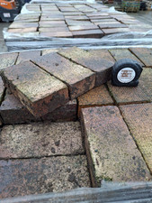Reclaimed Batch Of 3500 Buff Brindle Victorian Handmade Pavers