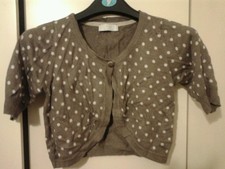 M&S Formal Beige Cream Polka