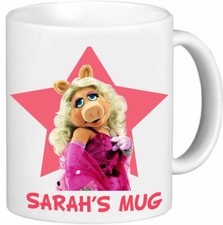 MISS PIGGY MUPPET SHOW Personalised Name Mug Birthday  FREE GIFT BOX