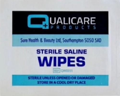 Sterile saline wipes wound - sterile,