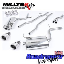 Milltek Audi A4 2.0 TFSI B7 Quattro Exhaust System & DTM Non Res GT100 SSXAU516