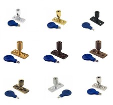 Casement Window Stay Lock PIN + Key Locking Pin for Wooden Windows + Screws Inc