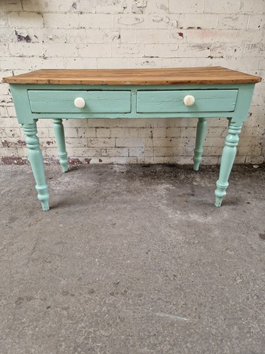 Victorian pine hall side - ,