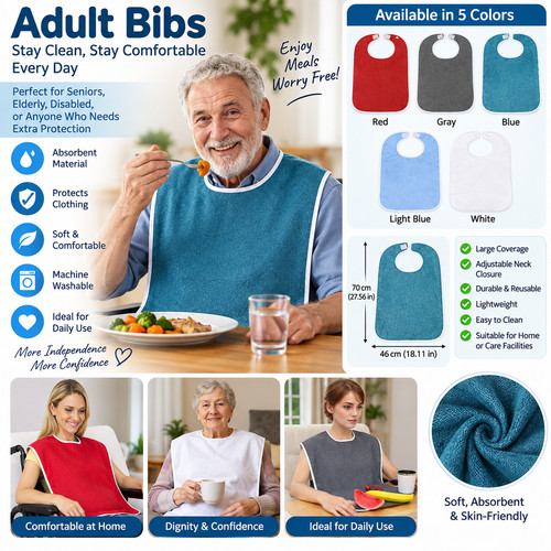 Large adult bibs - bibs, waterproof