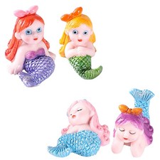  4 Pcs Fish Tank Figurine