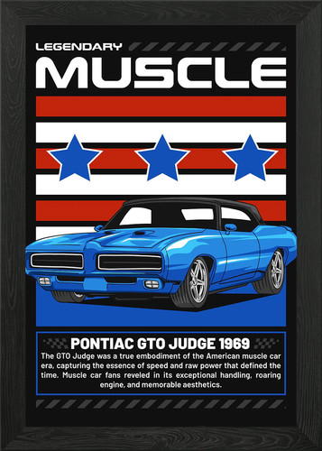 American muscle car framed - muscle,