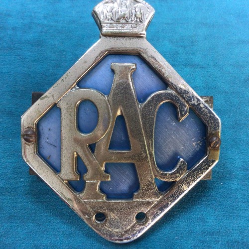Vintage rac car grill badge - vintage,