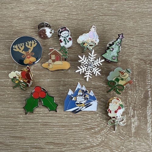 Christmas pin badge job - christmas,
