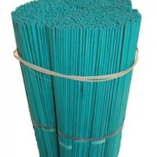 Green Flower Sticks Bamboo Garden Canes Plant Support 24"