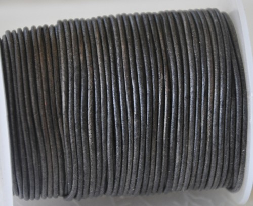 Vintage round leather - vintage, cord
