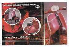 VESPA SS SPORTIQUE SCOOTER POSTCARD AARON X MIKULICH ADVERTISING 1965 SCOOT  