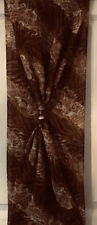 MOIRA C BROWN AND TAN PRINT SCARFLACE EXCELLENT UNMARKED CONDITION