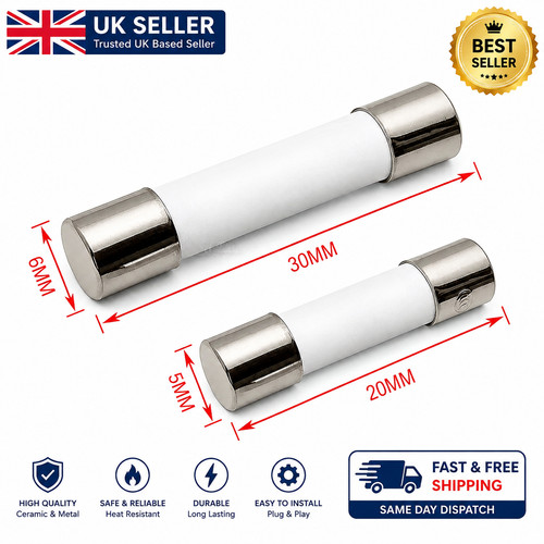 10pcs ceramic tube fuse fast - 10pcs,