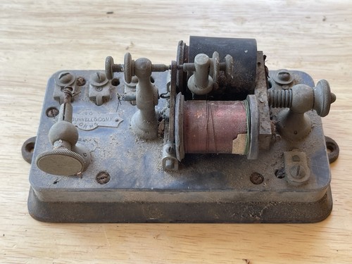 Antique bunnell telegraph - j.h.,