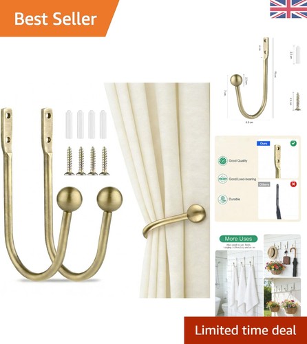 Sturdy 2pc antique brass - 2pc,