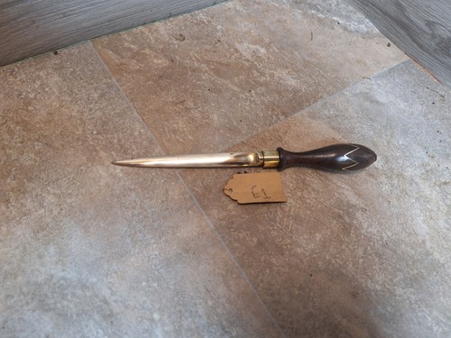 Antique vinrage wood and brass - vinrage,