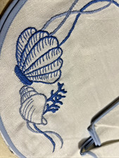 Vintage Embroidered Seashell