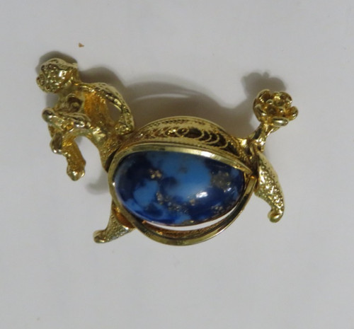 Vintage poodle brooch - vintage,