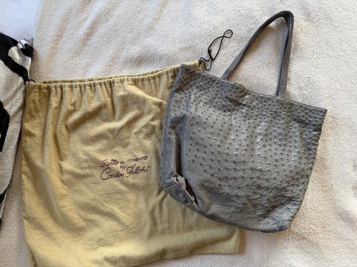 Carlos falchi grey ostrich - carlos,